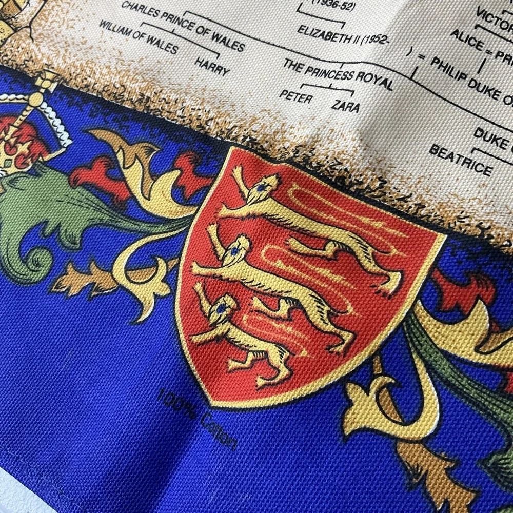 Queen Elizabeth‎ Royal Lineage England Ulster Banner Britain  30x19